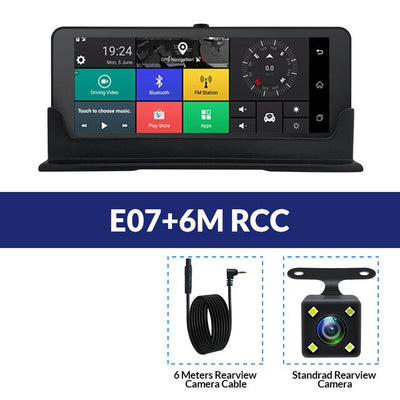 E-ACE Car DVRs 4G GPS Navigation Android Camara