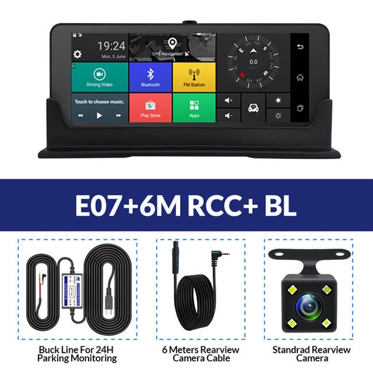E-ACE Car DVRs 4G GPS Navigation Android Camara