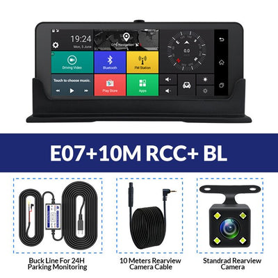 E-ACE Car DVRs 4G GPS Navigation Android Camara