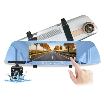 E-ACE Car Dvr  FHD 1080P Mirror G-sensor DashCam